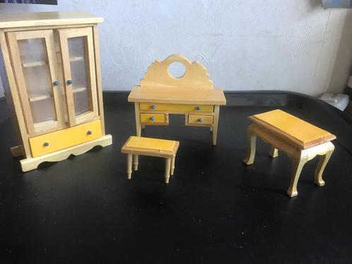Diversen houten minatuur meubeltjes ed., Kinderen en Baby's, Speelgoed | Poppenhuizen, Gebruikt, Toebehoren, Ophalen of Verzenden