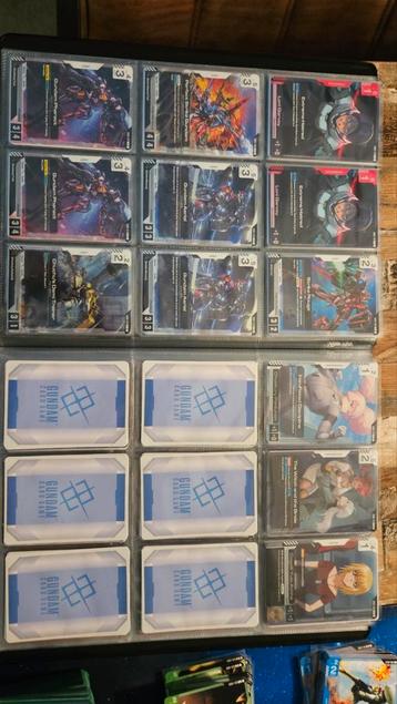 Gundam kaarten beschikbaar voor biedingen