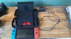 Nintendo Switch compleet, Spelcomputers en Games, Spelcomputers | Nintendo Switch, Ophalen, Zo goed als nieuw, Met 2 controllers