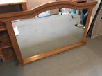 Spiegel Blank Eiken - 138x92cm, Ophalen, Gebruikt, 125 cm of meer, Minder dan 100 cm