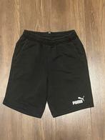 Puma Korte Joggingbroek – Zwart met Wit Logo – Maat 164, Kinderen en Baby's, Kinderkleding | Maat 164, Broek, Puma, Ophalen of Verzenden