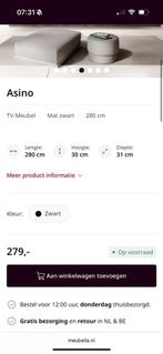 Moderne TV Kast - Asino Zwart, Ophalen, Kunststof, Gebruikt, 200 cm of meer