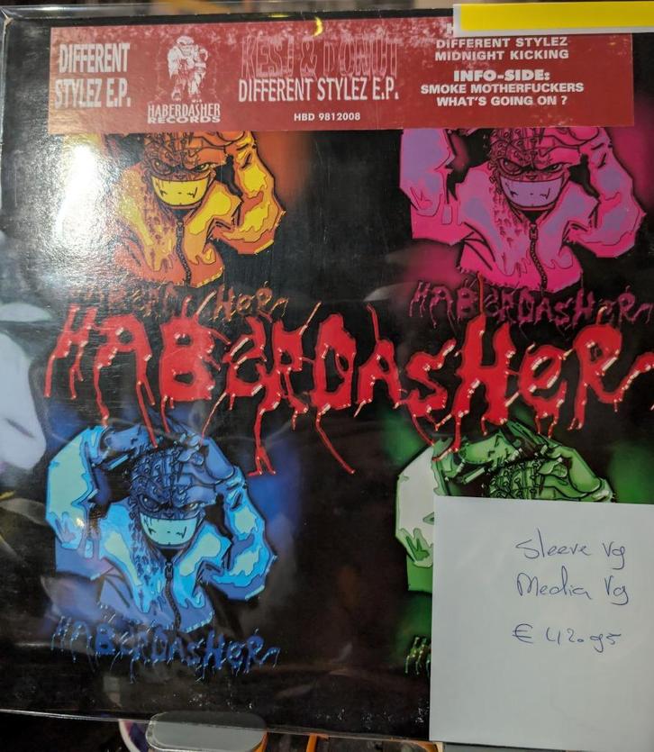 Kesj & Donut – Different Stylez E.P., Cd's en Dvd's, Vinyl | Dance en House, Gebruikt, Techno of Trance, 12 inch, Ophalen of Verzenden