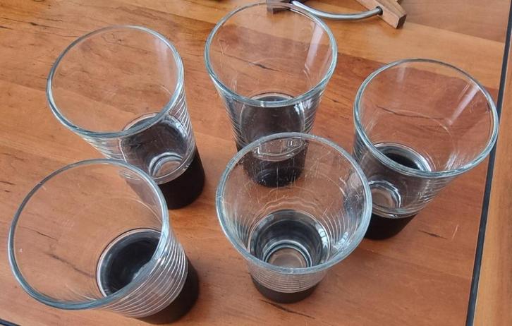 5 EB (Erik Bagger) Deense warm/koud glazen, Huis en Inrichting, Keuken | Servies, Gebruikt, Glas of Glazen, Overige stijlen, Glas