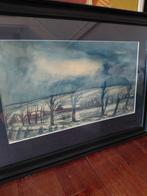 Jacques Mels Zuid Limburg Aquarel, Antiek en Kunst, Kunst | Tekeningen en Foto's, Ophalen of Verzenden