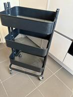 Ikea trolley zwart, Ophalen, Zo goed als nieuw