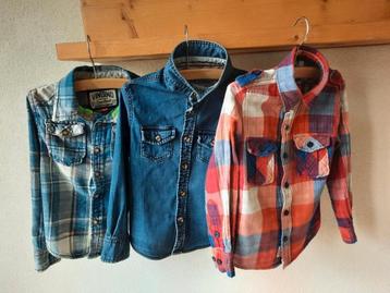 Set van 3 Stoere Sportieve Casual Blouses Maat 98-104 beschikbaar voor biedingen