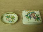 Herend Queen Victoria Lepelvaasje + Boterschoteltje, Antiek en Kunst, Antiek | Porselein, Ophalen of Verzenden
