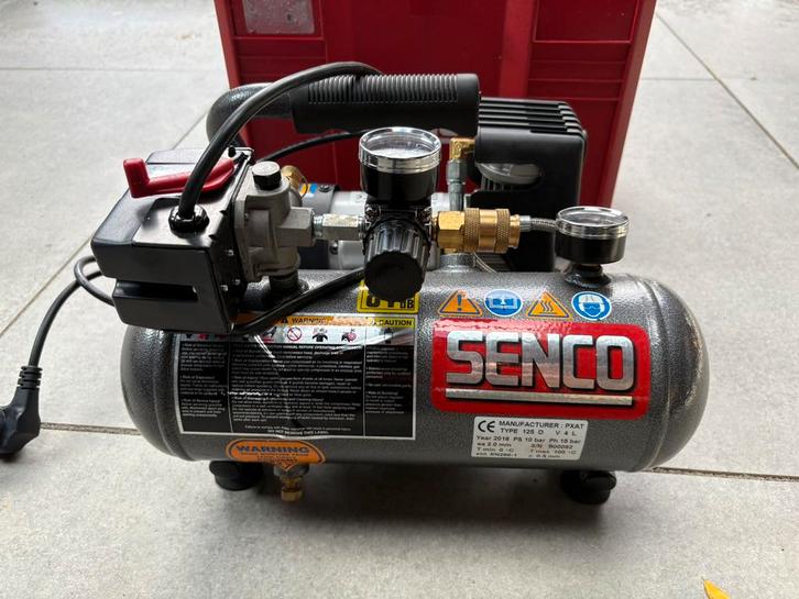 Senco compressor PC1010 incl. Systainer., Doe-het-zelf en Verbouw, Compressors, Nieuw, 6 tot 10 bar, Minder dan 25 liter, Minder dan 200 liter/min