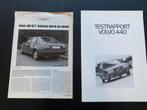 Volvo testrapport 440 + Autotest artikel Volvo 440, Boeken, Auto's | Folders en Tijdschriften, Volvo, Zo goed als nieuw, Volvo