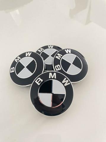 BMW wiel naafdoppen 68mm zwart-wit nieuw  beschikbaar voor biedingen
