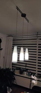 mooie driedelige hanglamp, Huis en Inrichting, Lampen | Hanglampen, Ophalen of Verzenden, Gebruikt, Minder dan 50 cm