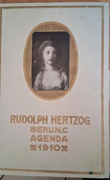 Rudolph Hertzog Agenda 1910 - Berlijn beschikbaar voor biedingen