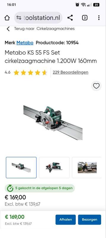 Metabo liniaal zaag beschikbaar voor biedingen