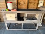 Konijnenhok inclusief toebehoren en voer, Dieren en Toebehoren, Ophalen, Gebruikt, 90 cm of meer, Hok