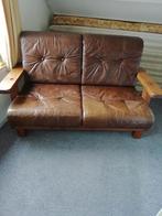 2 zits banken. 2 stuks.Massief eiken. Gedusseld, gedisseld, Ophalen, Gebruikt, 75 tot 100 cm, 200 tot 250 cm