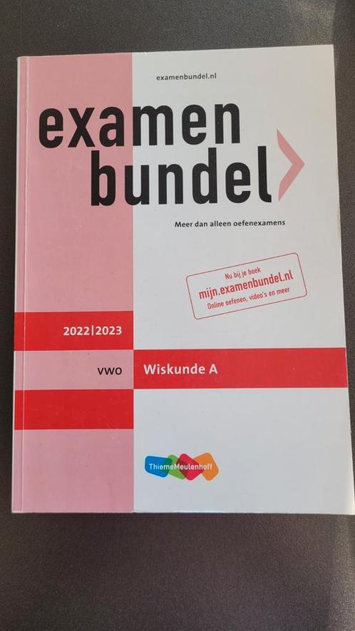 Examenbundel vwo Wiskunde A 2022/2023, Boeken, Schoolboeken, Zo goed als nieuw, Nederlands, VWO, Ophalen