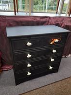 Mooie mat zwarte laden kast 80 x 80  x 40 cm, Huis en Inrichting, Kasten | Ladekasten, Zo goed als nieuw, 3 of 4 laden, Minder dan 100 cm