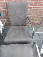 6 grijze eetkamerstoelen van goossens, Huis en Inrichting, Ophalen of Verzenden, Zo goed als nieuw