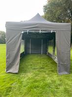 Easy Up Partytenten - Donkergrijs - Drie maten - te huur, Tuin en Terras, 2 meter of meer, 5 tot 8 meter, Opvouwbaar, Zo goed als nieuw