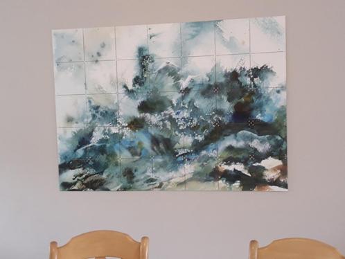 ixxi 100x140 green landscape, Huis en Inrichting, Woonaccessoires | Wanddecoraties, Zo goed als nieuw, Ophalen