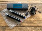 Shure SM 58 (2x) Draadloze Microfoons met BLX 88 Ontvanger, Zangmicrofoon, Zo goed als nieuw, Ophalen, Draadloos