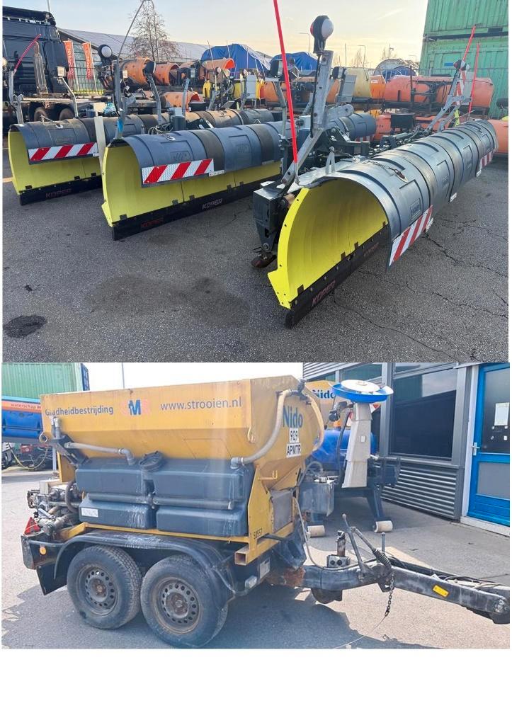 Sneeuwploegen en zoutstrooiers te koop, Zakelijke goederen, Agrarisch | Werktuigen, Overige, Transport, Ophalen