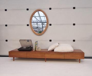 Vintage dressoir/TVmeubel lang, laag en diep, 240cm beschikbaar voor biedingen