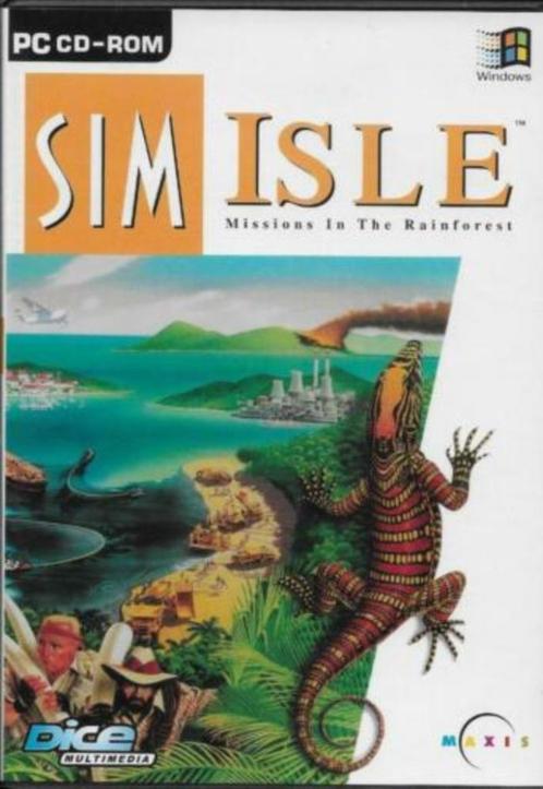 PC CD-rom Sim Isle, Mission in de Rain Forest, Engelse taal, Spelcomputers en Games, Games | Pc, Zo goed als nieuw, Puzzel en Educatief