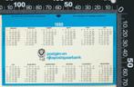 Sticker: Postgiro en Rijkspostspaarbank - Jaarkalender 1980, Ophalen of Verzenden, Zo goed als nieuw, Bedrijf of Vereniging
