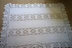 vintage wit 100% katoen gehaakt geborduurd sprei., Gebruikt, Wit, Overige typen, Tweepersoons