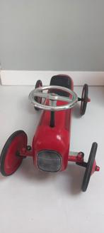 Retro vintage rode metalen loopauto brandweerauto raceauto, Kinderen en Baby's, Zo goed als nieuw, Ophalen