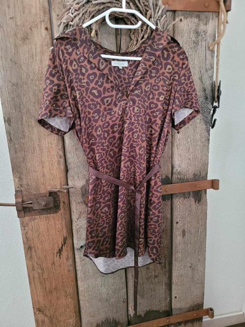 Promiss jurk of tuniek, maat 38, Kleding | Dames, Jurken, Zo goed als nieuw, Maat 38/40 (M), Bruin, Boven de knie, Ophalen of Verzenden