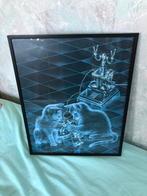 schilderij van twee spelende poezen, Minder dan 50 cm, Ophalen of Verzenden, Minder dan 50 cm, Print