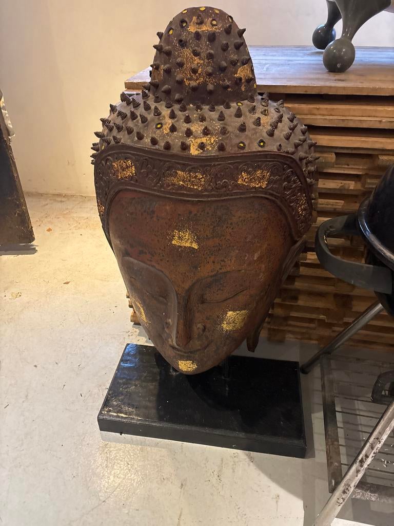 Boeddha hoofd sculptuur, Antiek en Kunst, Kunst | Beelden en Houtsnijwerken, Ophalen