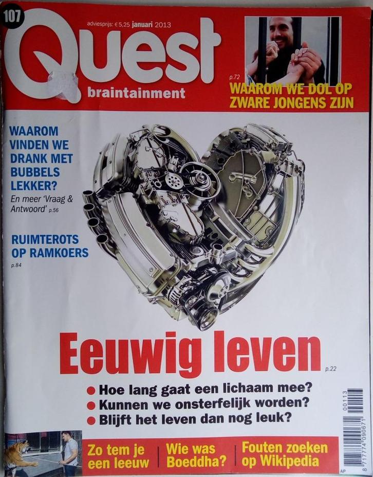 Quest Braintainment Uitgave januari 2013, Boeken, Tijdschriften en Kranten, Gelezen, Wetenschap en Natuur, Verzenden