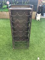 Vintage IJzeren Wijnrek - 28 Flessen, Huis en Inrichting, Woonaccessoires | Wijnrekken, Ophalen, Gebruikt, 25 flessen of meer
