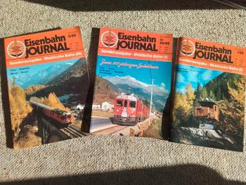 Rhatische bahn eisenbahn journal special 3 delen  beschikbaar voor biedingen