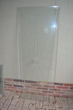 Antieke geslepen ruit met ster., Ophalen, Gebruikt, Minder dan 80 cm, 120 tot 160 cm