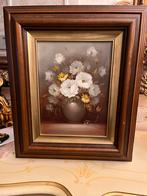 Prachtige olieverf bloemen schilderij, Antiek en Kunst, Ophalen of Verzenden