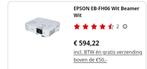 Beamer en projectiescherm buitenkans, Ophalen, LED, Epson, Nieuw