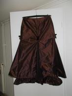 Lange zeer aparte luxe bruine rok ( Nieuw! ), Bruin, Maat 42/44 (L), Nieuw, Ophalen of Verzenden