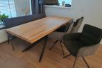 Eettafel met 3 stoelen en bank, Huis en Inrichting, Tafels | Eettafels, Ophalen, 200 cm of meer, 50 tot 100 cm, Zo goed als nieuw
