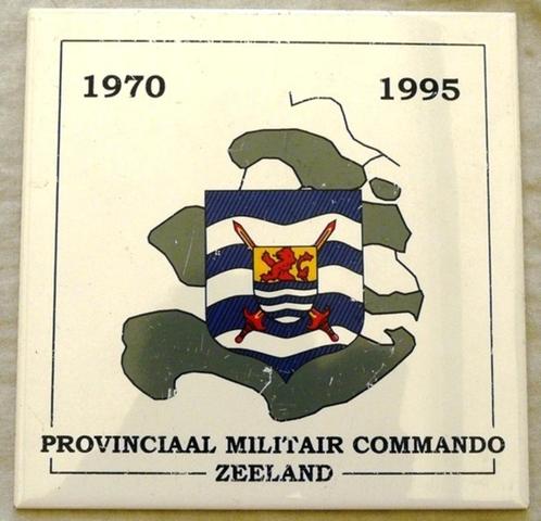 Tegel, Provinciaal Militair Commando Zeeland, 1970-1995.(2), Verzamelen, Militaria | Algemeen, Landmacht, Overige typen, Nederland