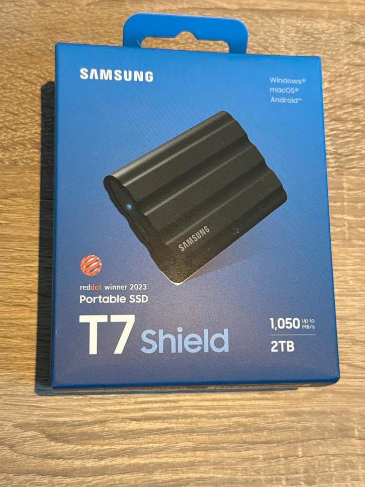 Samsung T7 Shield 2TB Externe SSD - Nieuw, Computers en Software, Harde schijven, Nieuw, Server, Extern, SSD, USB, Ophalen