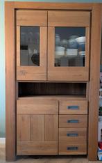 Henders & Hazel Santorini Vitrinekast incl LED - Castle Sand, Ophalen, Glas, Gebruikt, 200 cm of meer