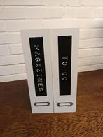 2 houten tijdschrift bakken, Huis en Inrichting, Woonaccessoires | Krantenbakken en Lectuurbakken, Ophalen of Verzenden, Zo goed als nieuw