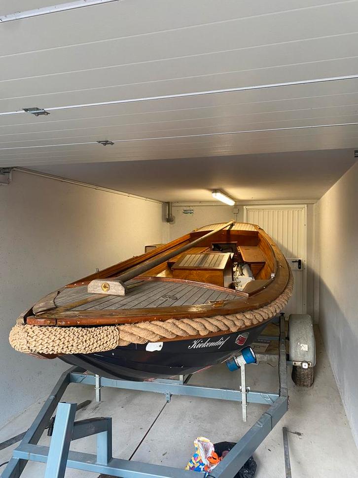 Helderse Vlet met trailer, Watersport en Boten, Sloepen, Gebruikt, 3 tot 6 meter, Binnenboordmotor, Diesel, Polyester, Ophalen