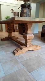 Teak eettafel + 6 stoelen, Ophalen, 100 tot 150 cm, Teakhout, 200 cm of meer