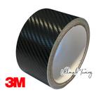 Nieuw : 3M Carbon Zwart De Chrome Wrap Folie 5cm x 5meter, Auto diversen, Tuning en Styling, Verzenden